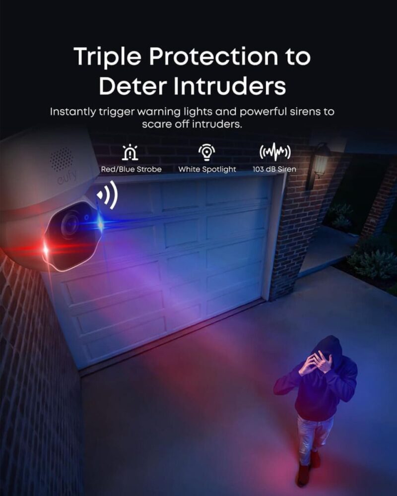 Anker Eufy Security SoloCam E42 komplet 2 kamer + HomeBase 3 baza + 2 solarna panela
